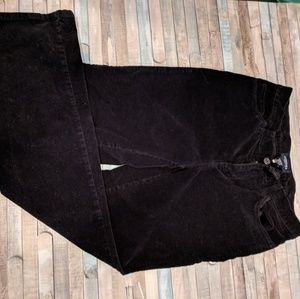 Black corduroy jeans
